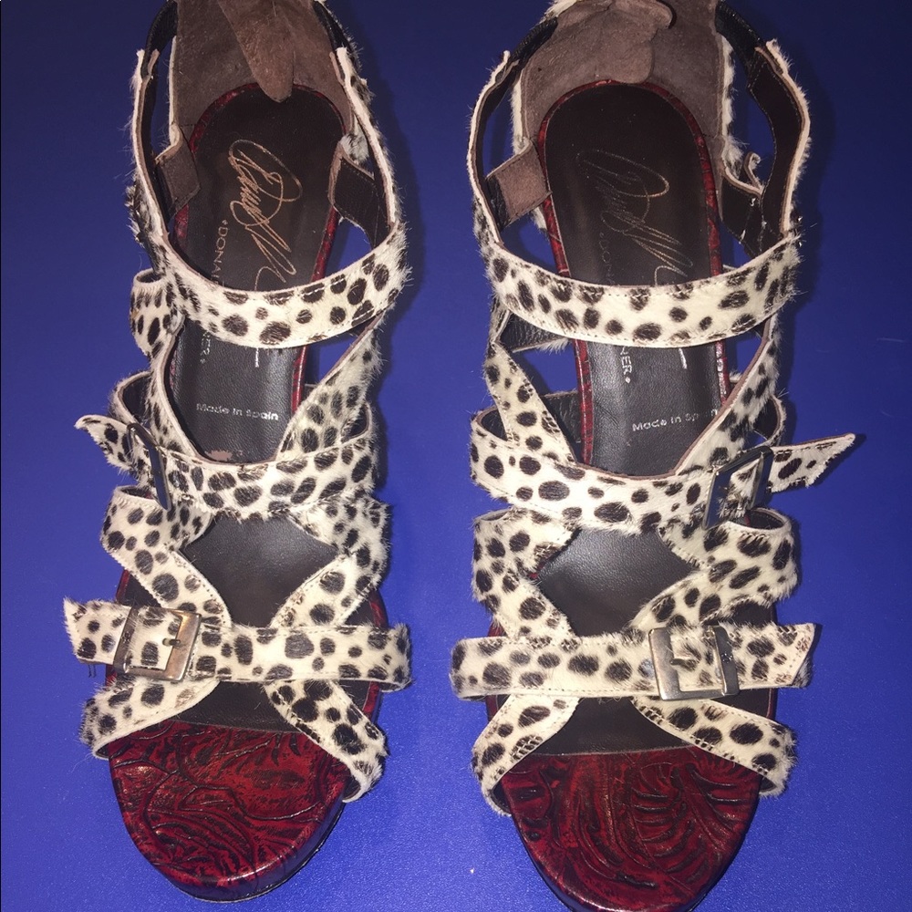 Donald J Pliner Cheetah Heels Size 8 👠